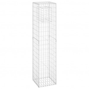 Cesta poste de gaviones de hierro 40x40x180 cm H