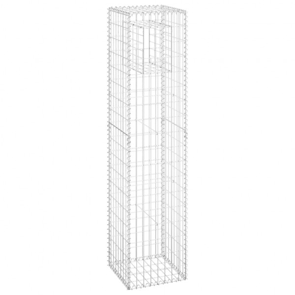 Cestas postes de gaviones 2 unidades hierro 40x40x180 cm M 3