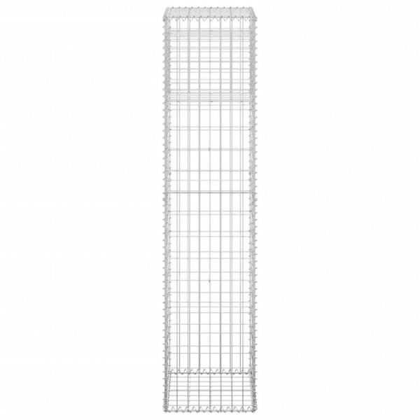 Cestas postes de gaviones 2 unidades hierro 40x40x180 cm M 5