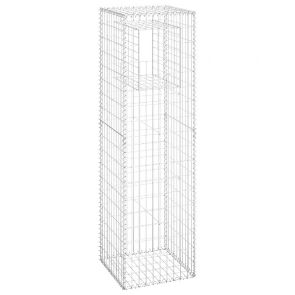 Cestas postes de gaviones 2 unidades hierro 50x50x180 cm M 3