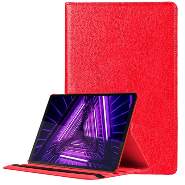 Funda COOL para Lenovo Tab M10 Plus / FHD Plus 2ª Gen / Tab K10 Polipiel Liso Rojo 10.3 pulg M 4