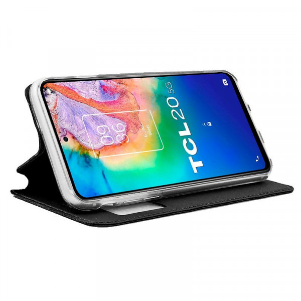 Fundação COOL Capa de Flip para TCL 20 5G / 20L / 20 L Plus Preto M 2