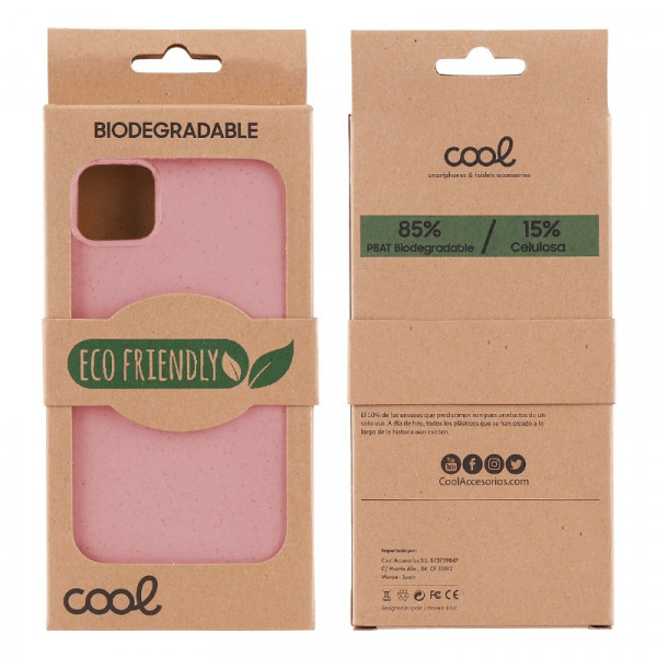 Carcasa COOL para iPhone 13 Pro Max Eco Biodegradable Rosa M 4