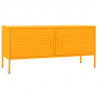 Mueble para TV de acero amarillo mostaza 105x35x50 cm 2