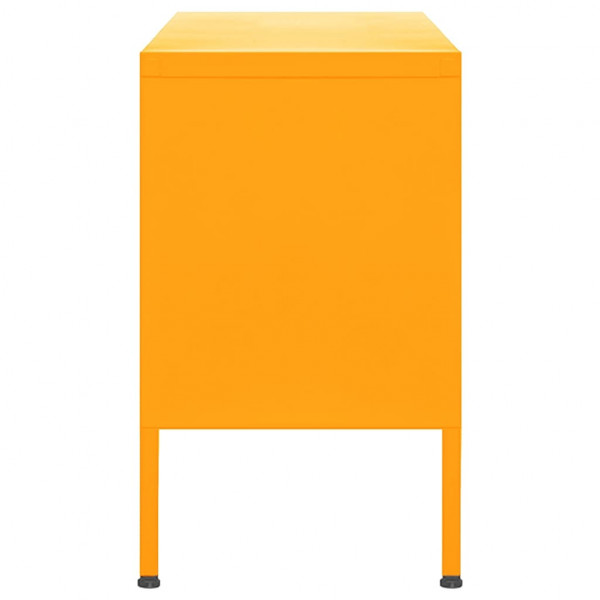 Mueble para TV de acero amarillo mostaza 105x35x50 cm M 4