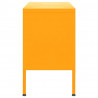 Mueble para TV de acero amarillo mostaza 105x35x50 cm 4