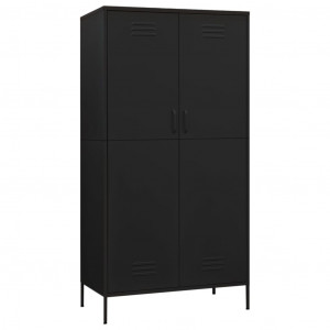 Roupeiro 90x50x180 cm aço preto H