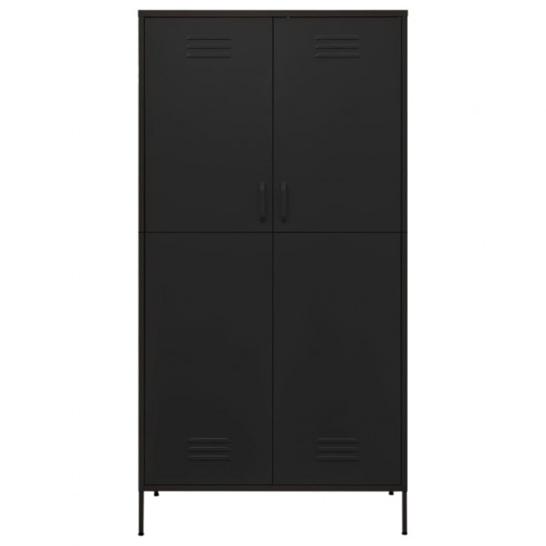 Roupeiro 90x50x180 cm aço preto M 3
