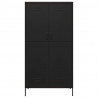 Roupeiro 90x50x180 cm aço preto 3