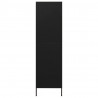 Roupeiro 90x50x180 cm aço preto 4