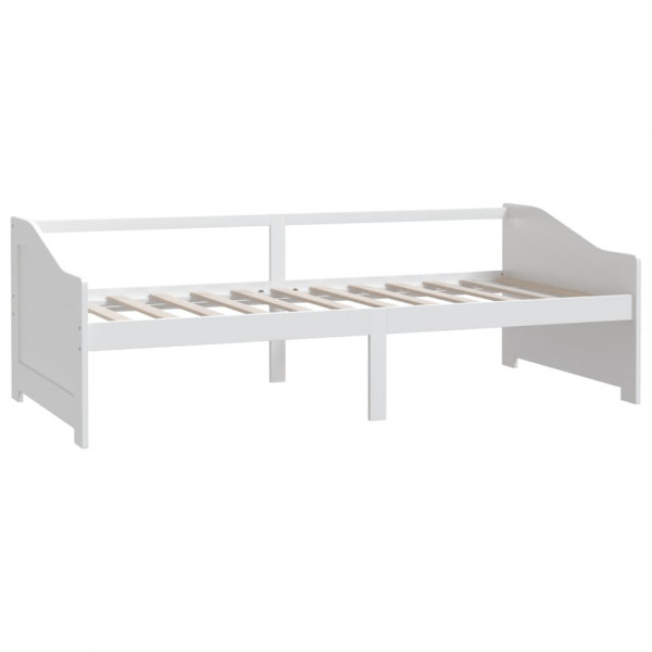 Sofá-cama de 3 lugares 90x200 cm madeira de pinho maciça branco M 3