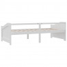 Sofá-cama de 3 lugares 90x200 cm madeira de pinho maciça branco 5