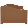 Sofá-cama de 3 lugares 90x200 cm pinho maciço castanho mel 5