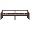 Sofá-cama de 3 lugares 90x200 cm pinho maciço castanho-escuro 4