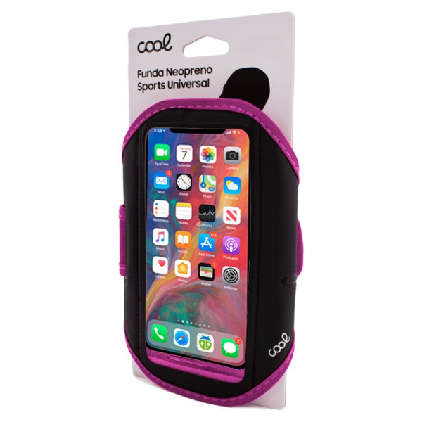 Funda Neopreno COOL Sports Universal (6 - 6.7 pulg) Rosa M 5