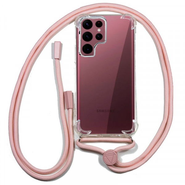 Carcasa COOL para Samsung S908 Galaxy S22 Ultra Cordón Rosa D