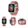 Cintura COOL para Apple Série 1 / 2 / 3 / 4 / 5 / 6 / 7 / 8 / 9 / SE (42 / 44 / 45 mm) Pink Metal 3