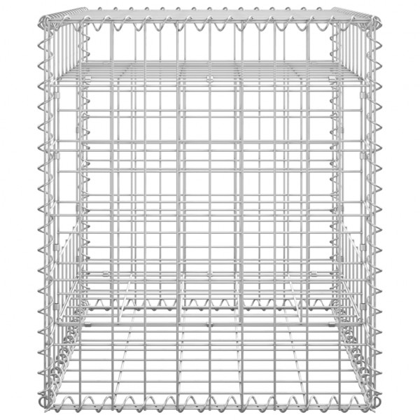 Cesta poste de gaviones de hierro 50x50x60 cm M 4