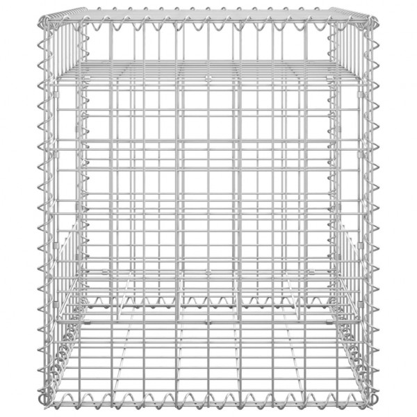 Postes/cestos gabião 2 pcs 50x50x60 cm ferro M 5