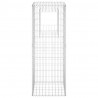 Postes/cestos gabião 2 pcs 50x50x140 cm ferro 4