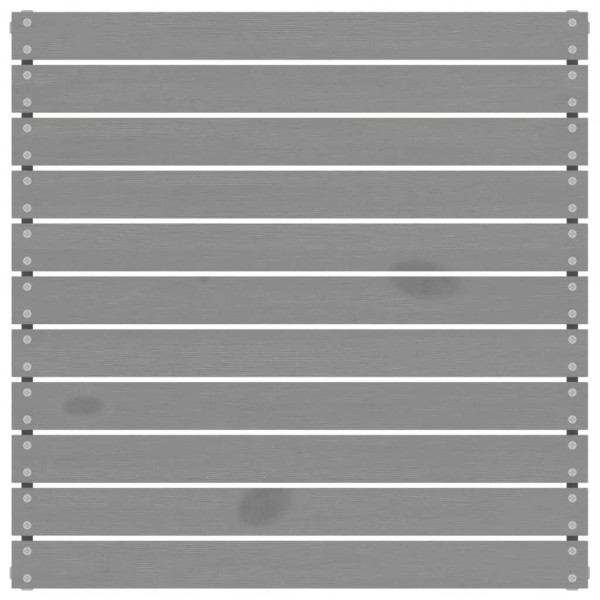 3 pcs conj. lounge jardim c/ almofadões pinho maciço cinzento M 5