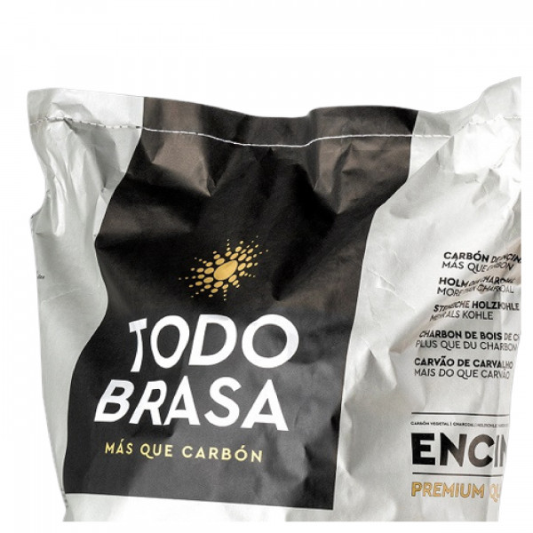 Carvão de encina Todobrasa. Saco de 15 KG. Pack 2 UDS. M 2