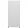 Armario archivador de acero gris claro 46x62x133 cm 5