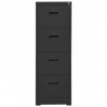 Armario archivador de acero antracita 46x62x133 cm 4
