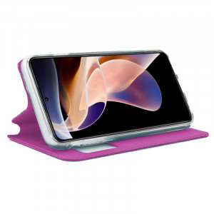 Fundação COOL Capa de Flip para Xiaomi Redmi Note 11 Pro / Nota 11 Pro 5G / Nota 12 Pro 4G Liso rosa H