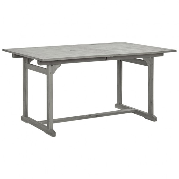 Mesa de jantar p/ jardim (150-200)x100x75 cm acácia maciça M 2