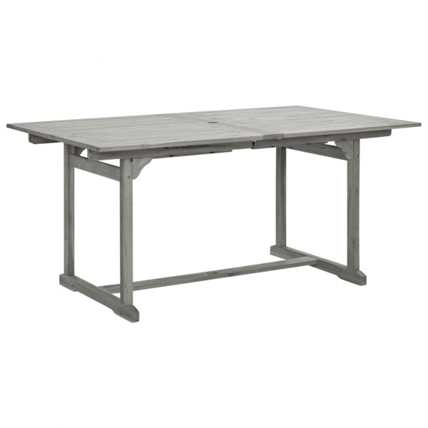 Mesa de jantar p/ jardim (160-240)x100x75 cm acácia maciça M 2