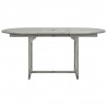 Mesa de jantar p/ jardim (120-170)x80x75 cm acácia maciça 5