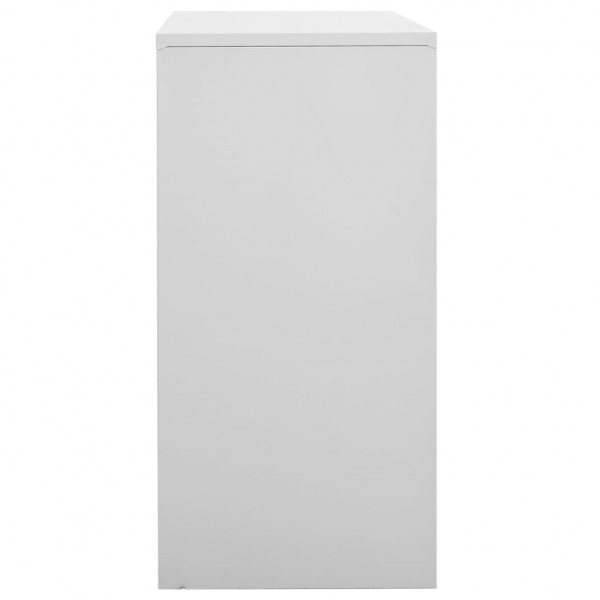 Armarios taquilla 2 uds de acero gris claro 90x45x92.5 cm M 4