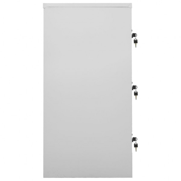 Cacifos 5 pcs 90x45x92.5 cm aço cinzento-claro e azul M 4