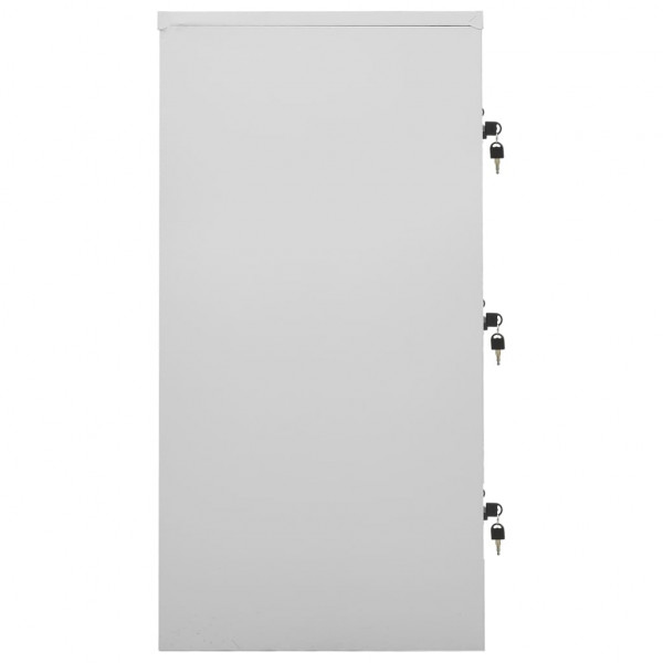 Cacifos 5 pcs 90x45x92.5 cm aço cinzento-claro e verde M 4