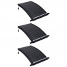 Painéis de aquecimento solar curvos p/ piscina 3 pcs 110x65 cm 1
