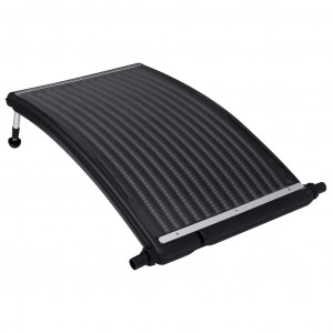 Paneles calefactores solares de piscina curvos 3 uds 110x65 cm H