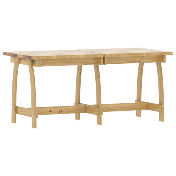 Juego de comedor de jardín 5 piezas madera de pino impregnada M 4