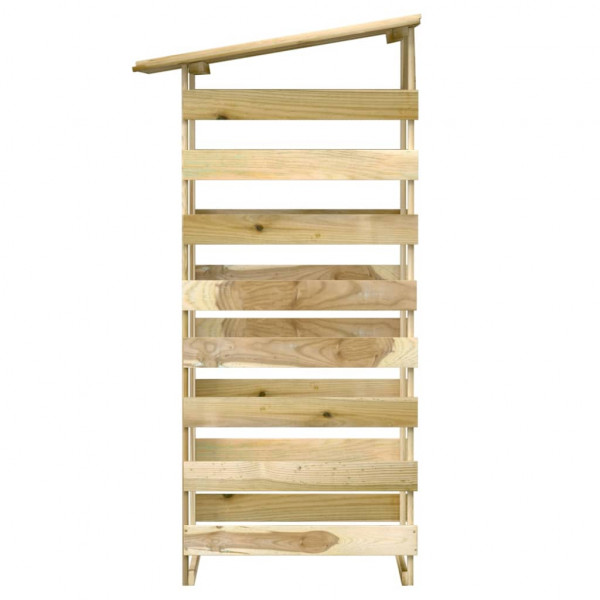 Pérgolas con techo 4 uds madera pino impregnada 100x90x200 cm M 5