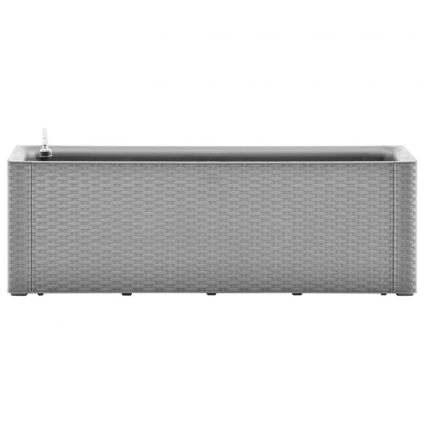 Vaso/floreira c/ sistema rega automática 100x43x33 cm cinzento M 3