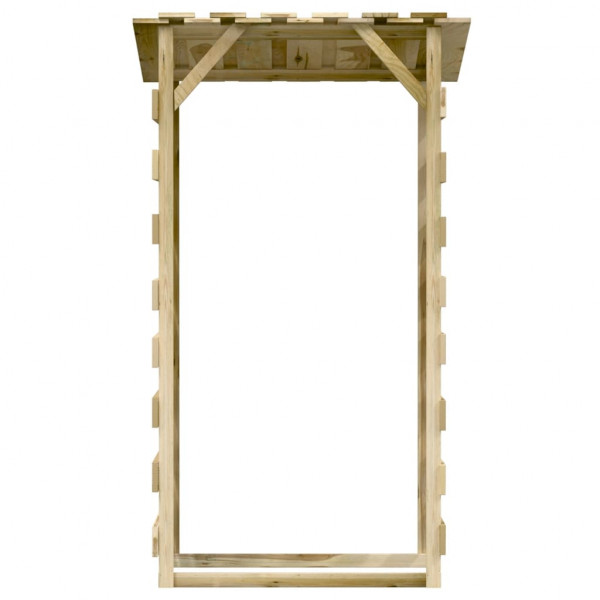 Pérgola con techo madera de pino impregnada 100x90x200 cm M 3