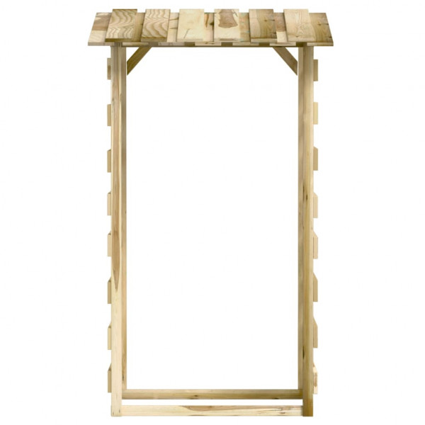 Pérgola con techo madera de pino impregnada 100x90x200 cm M 5