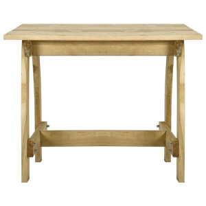 Mesa de jardín de madera de pino impregnada 110x74x75 cm H