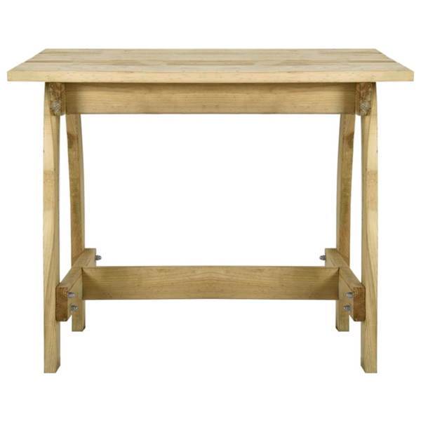 Mesa de jardim 110x74x75 cm madeira de pinho impregnada M 2