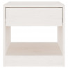 Mesita de noche madera maciza de pino blanco 40x31x40 cm 4