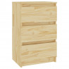 Mesita de noche madera maciza de pino 40x29.5x64 cm 2
