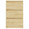 Mesita de noche madera maciza de pino 40x29.5x64 cm 4