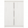 Aparador pinho maciço 60x36x84 cm branco 5