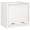 Mesitas de noche 2 uds madera maciza pino blanco 40x30.5x40 cm 4