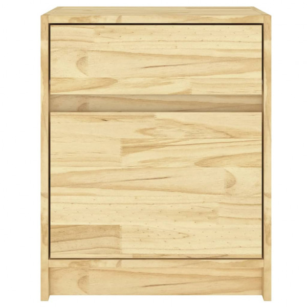 Mesita de noche madera maciza de pino 40x31x50 cm M 4